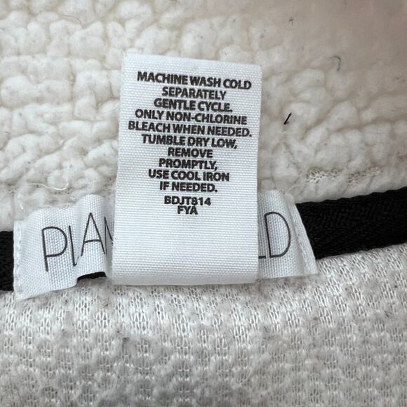 Planet Gold White/Black Half Zip Up Pull Over Fleece Jacket- XL - Picture 4 of 8